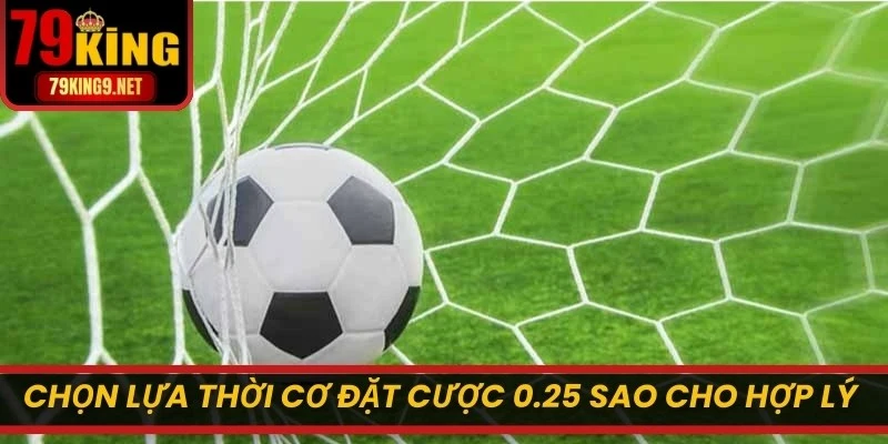 Chọn lựa thời cơ đặt cược 0.25 sao cho hợp lý để thắng nhanh