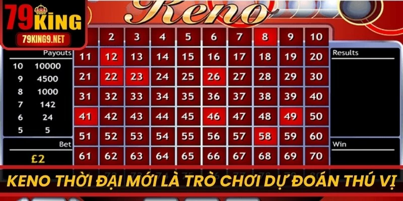 Keno thời đại mới là trò chơi dự đoán thú vị, cuốn hút khó quên
